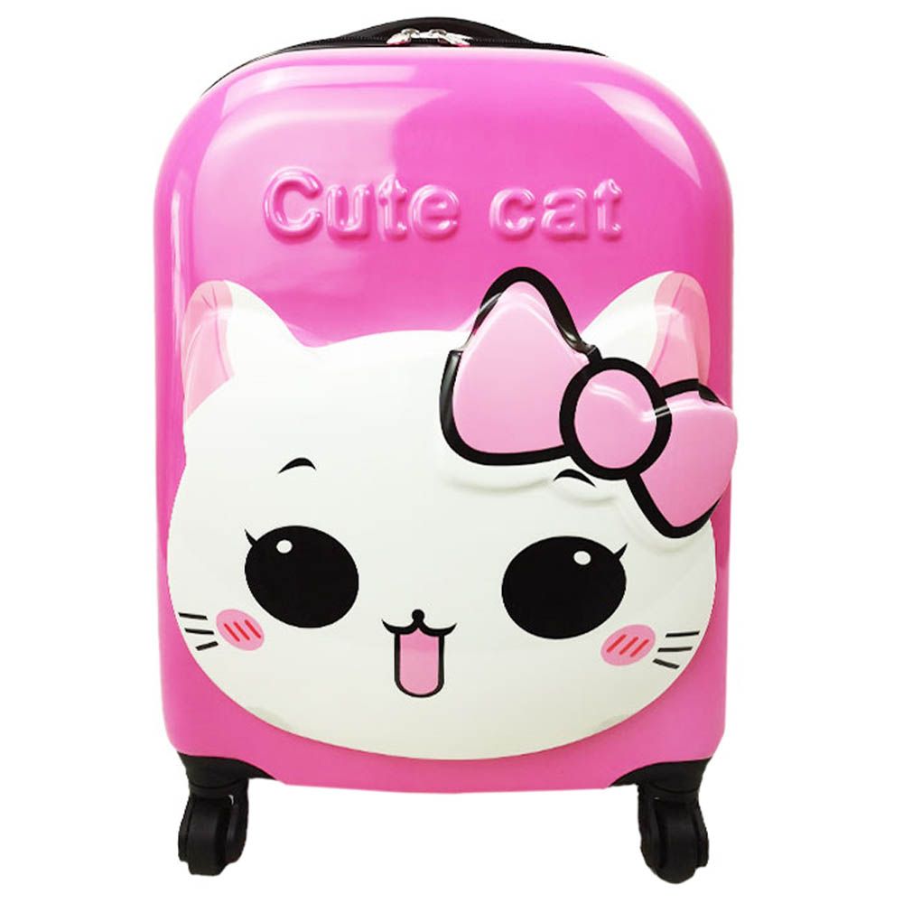 Re-Flection - Kids Printed Luggage Trolley Bag 41cm - Pink