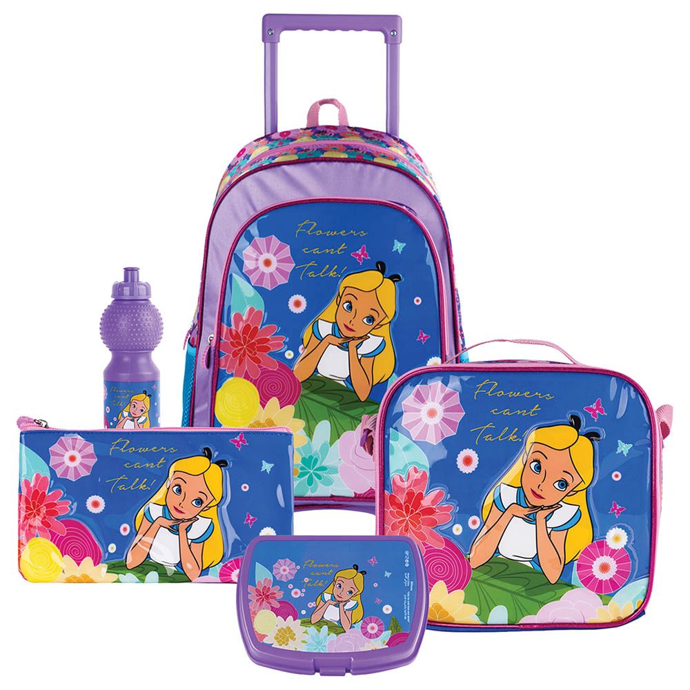 Disney - 5-In-1 Alice In Wonderland Flowers Cant Talk Trolley Box Set - 18-Inch