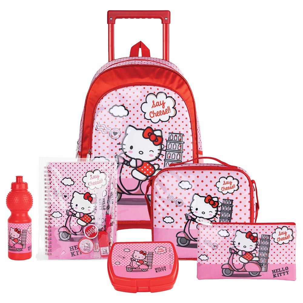 Sanrio - 6-In-1 Hello Kitty Say Cheese Trolley Box Set - 18-Inch