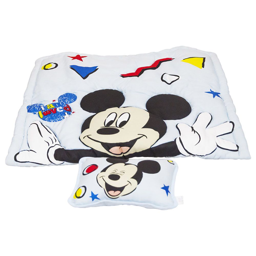 Disney Mickey Mouse Baby Comforter + Pillow Set