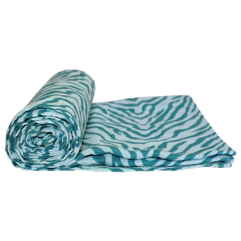 Tommy Lise - Muslin Swaddle - Blue Tiger