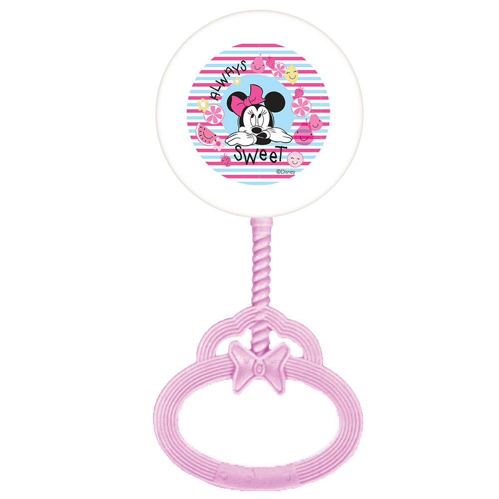 Disney - Minnie Mouse Baby Rattle Toy - Pink