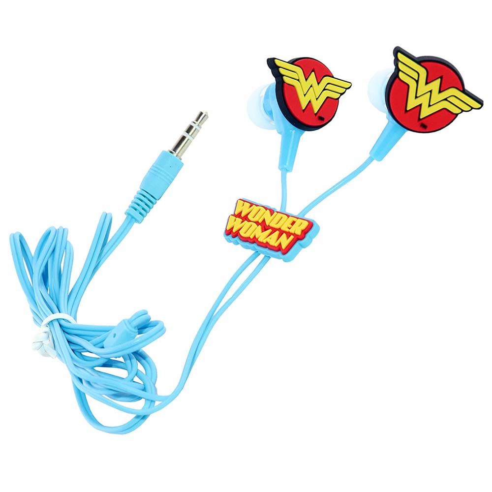 Warner Bros - Wonder Woman Earphones For Kids - Blue