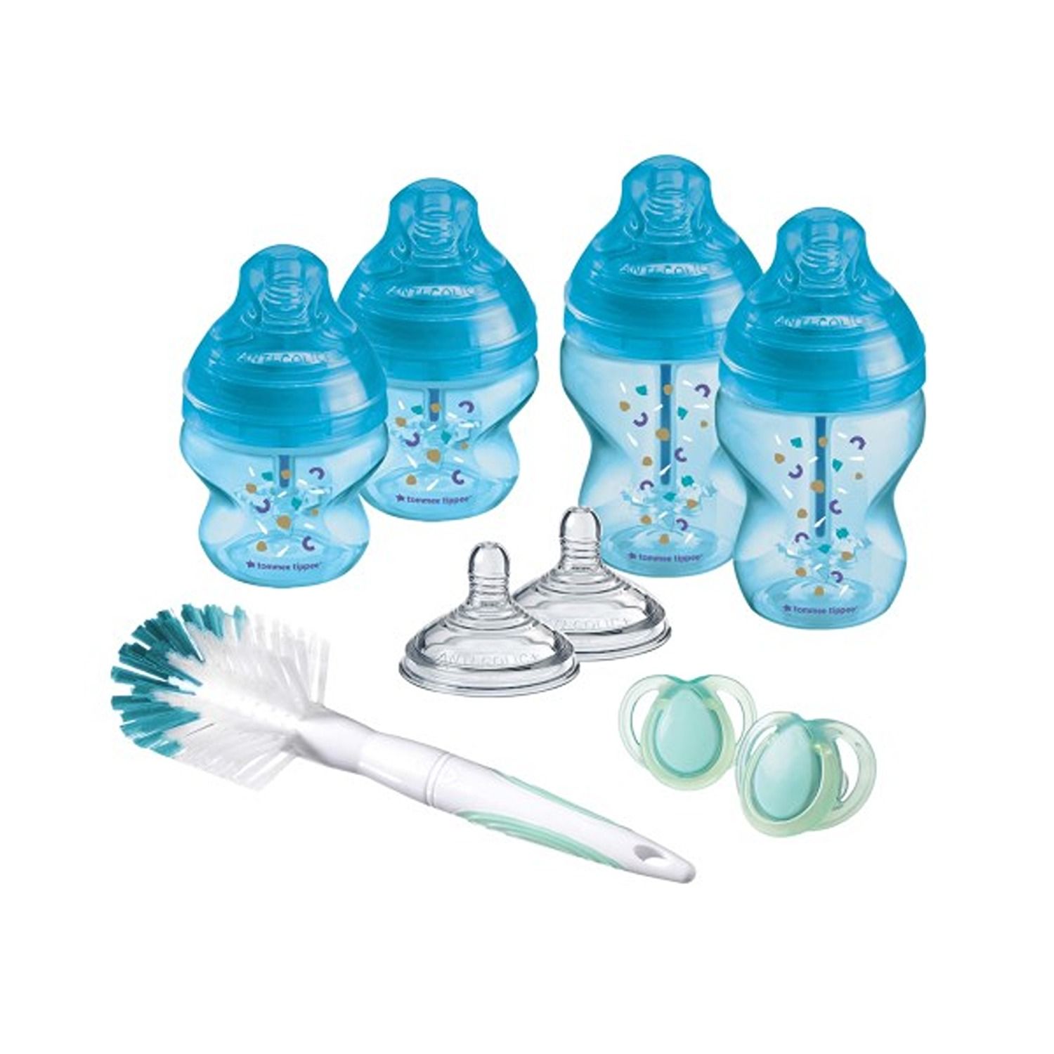 Tommee Tippee - Anti-Colic Newborn Bottle Starter Kit - Blue