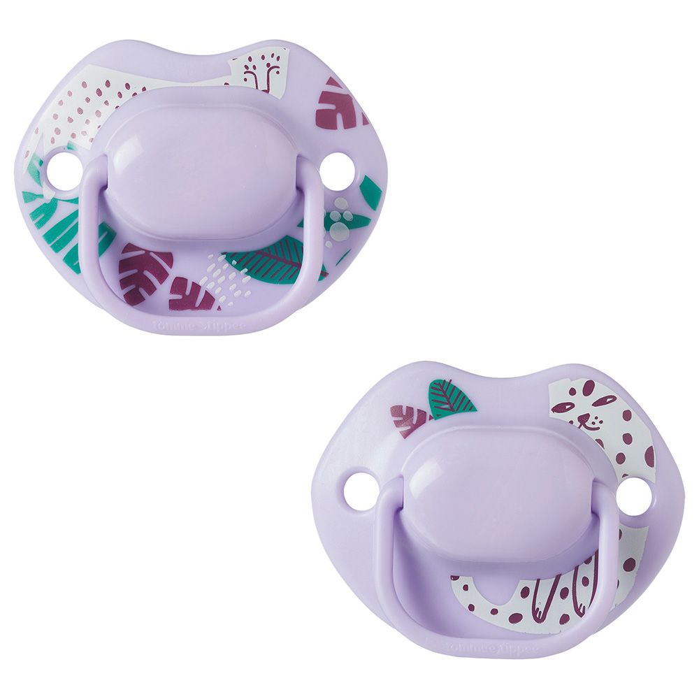 Tommee Tippee - Moda Soother 6-18M - Purple - Pack of 2