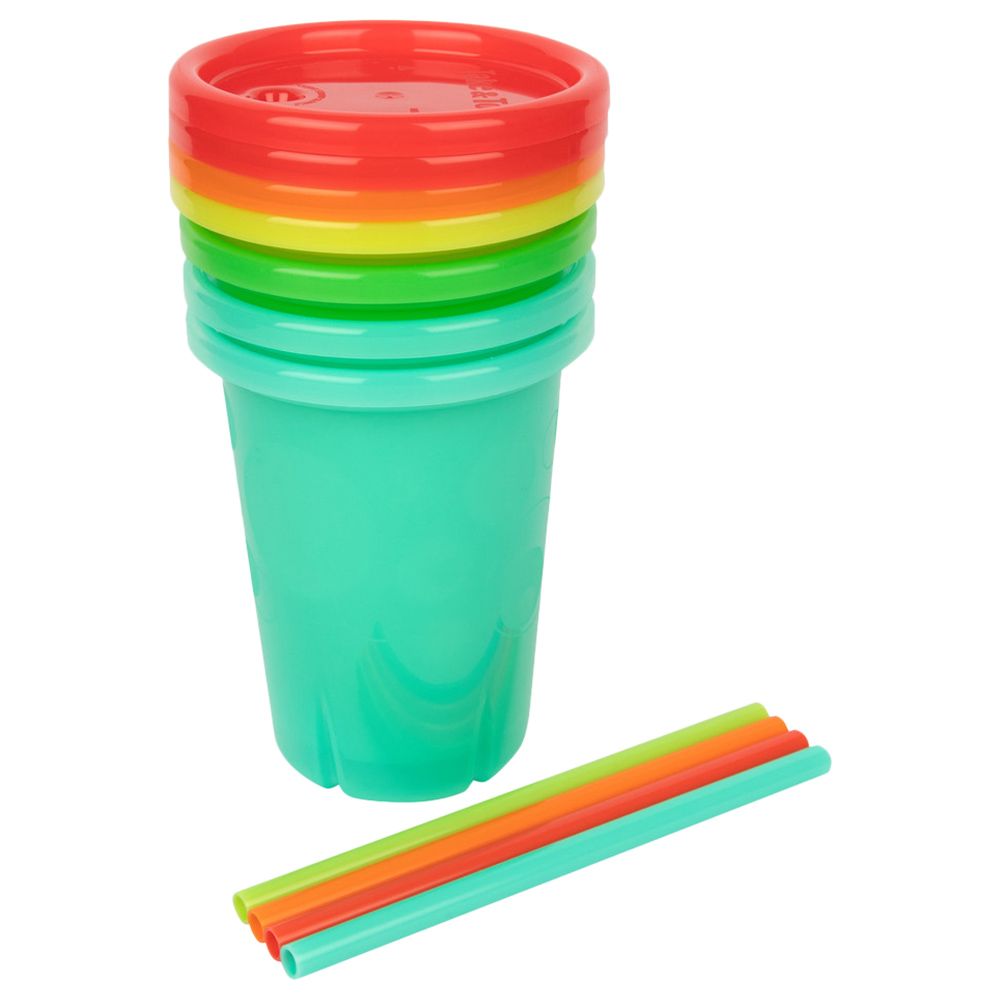 The First Years - Take & Toss 10oz Straw Cups - Pack of 4 