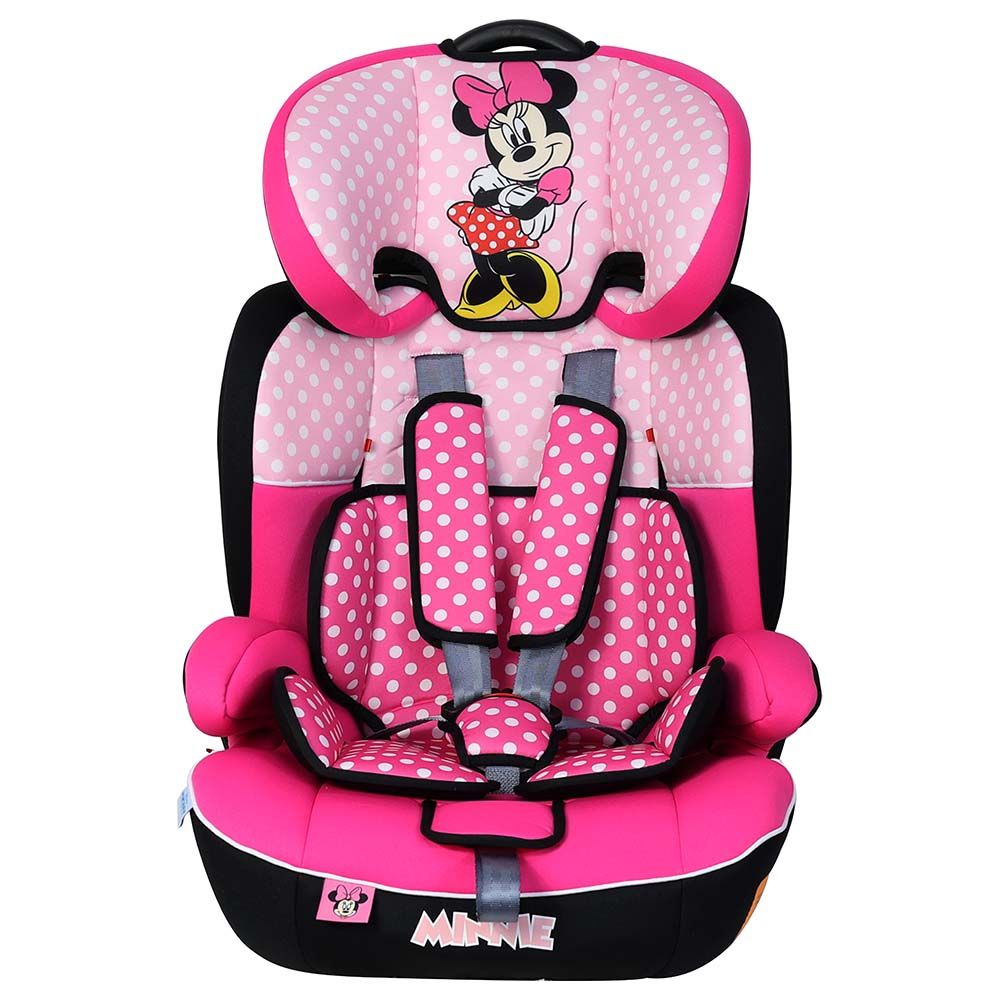 Disney - 2-in-1 Minnie Mouse Car Seat w/ Booster Seat 