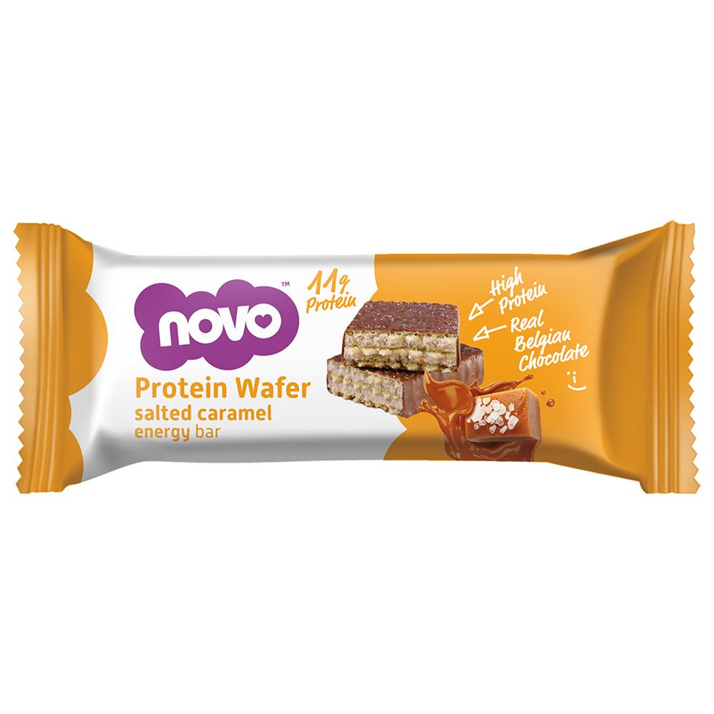 Novo - High Protein Wafer Salted Caramel Energy Bar 40g