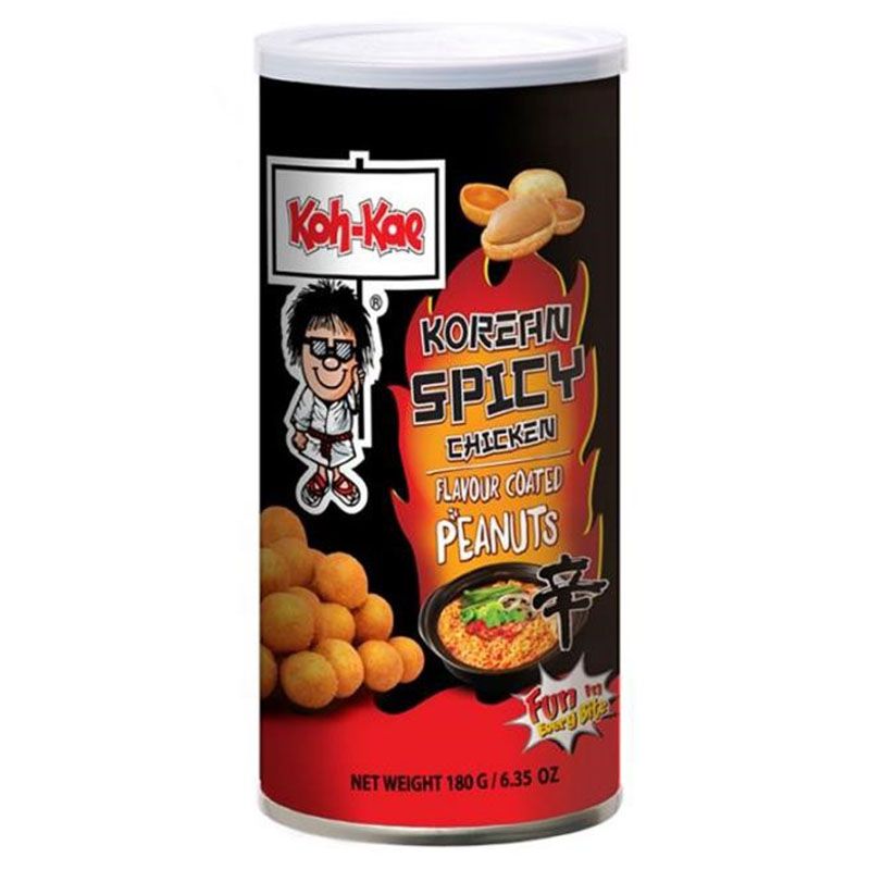 Koh-Kae - Korean Spicy Chicken Flavoured Coated Peanuts 180g