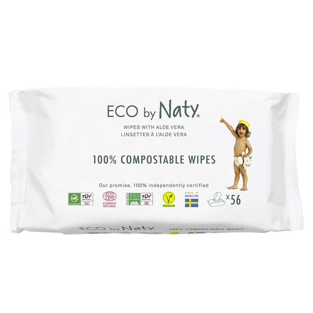 Naty - Wipes Aloe Vera 56 pcs