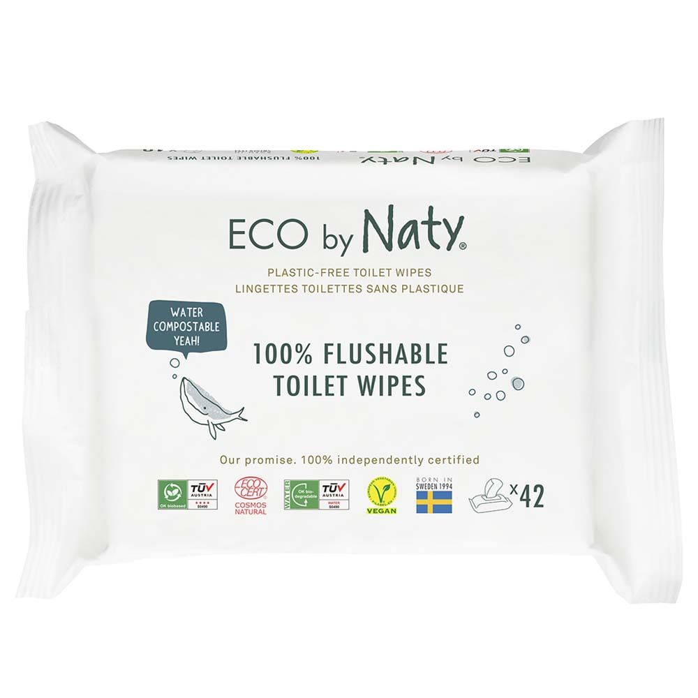 Naty - Flushable wipes 42 pcs