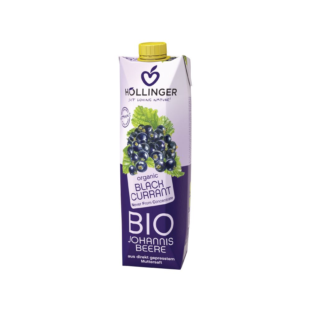 Hollinger Organic Blackcurrant Juice 1L