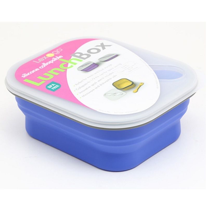 Lexngo - Silicone Collapsible Noodle Box - Blue