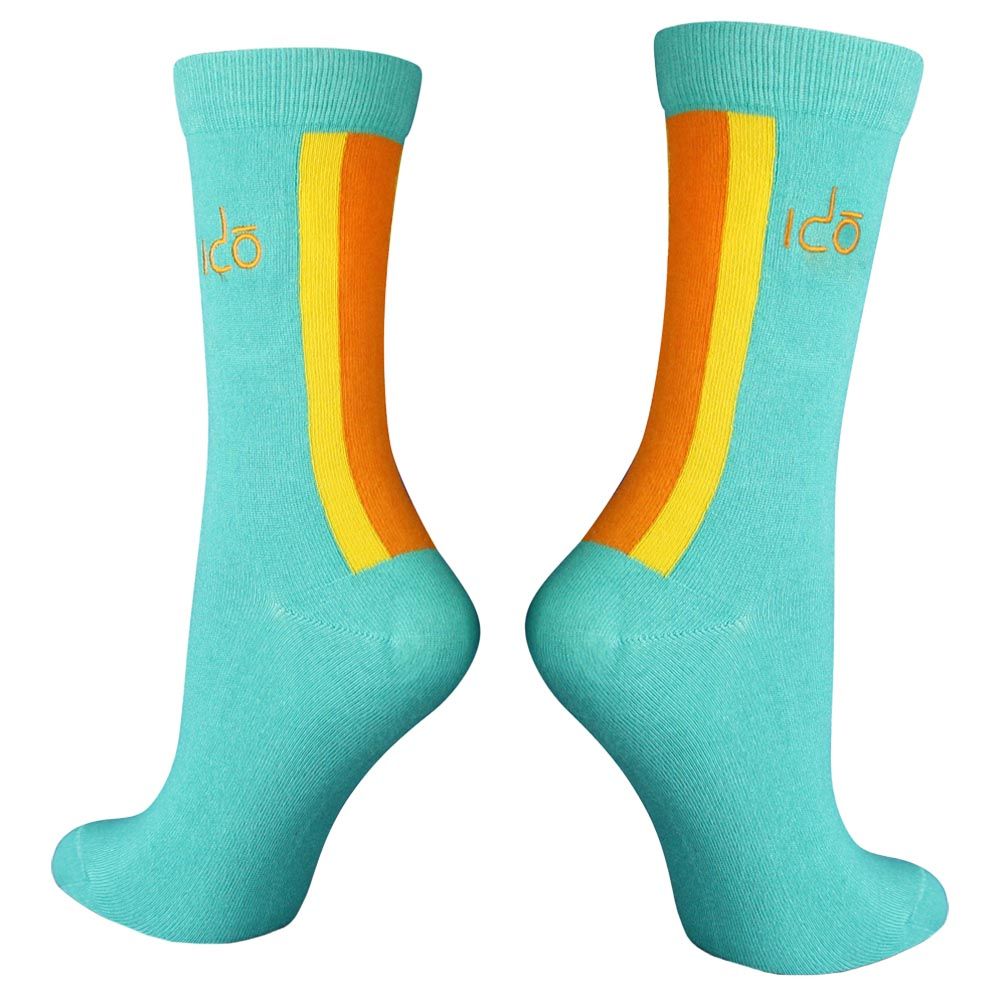 The Ido Movement - Kids Retro Bamboo Socks - Aquarius