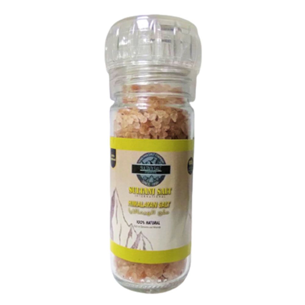 Sultani Salt - Himalayan Salt Grinder Glass Bottle 100g