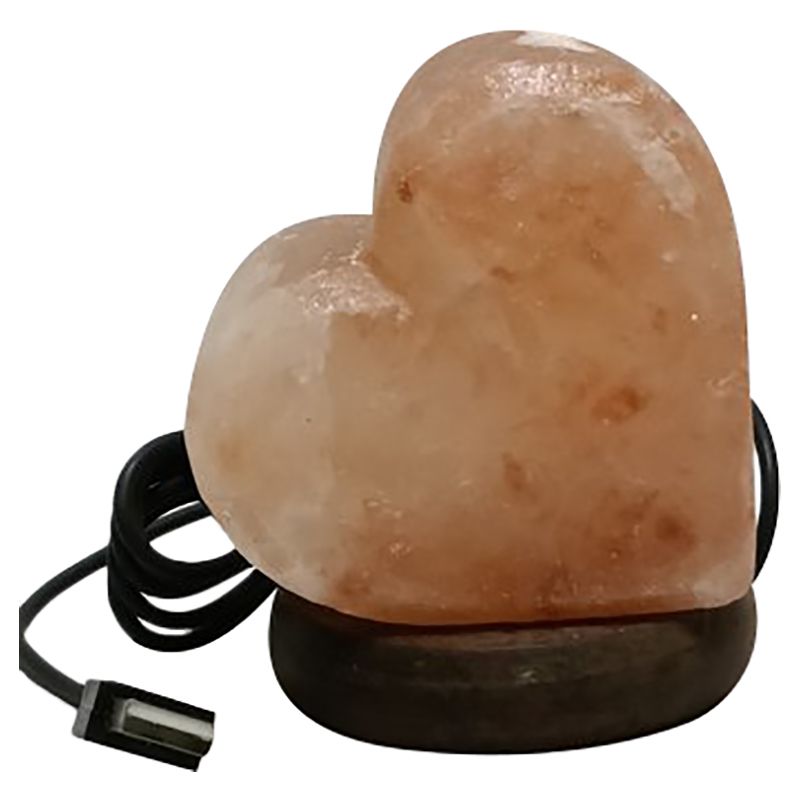 Himalayan Salt - Natural Heart USB Lamp