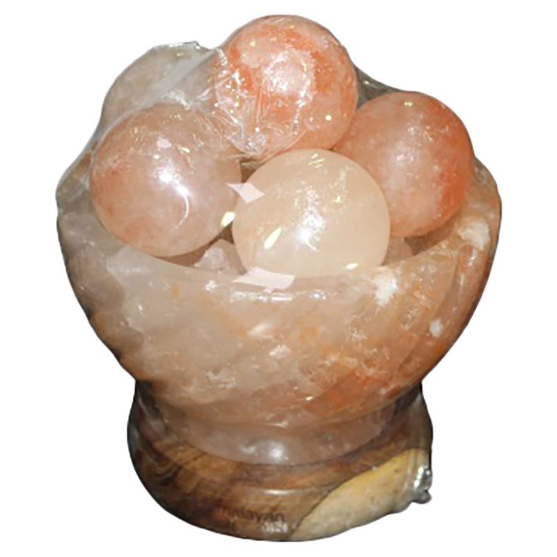 Himalayan Salt - Bowl Salt Lamp With Balls