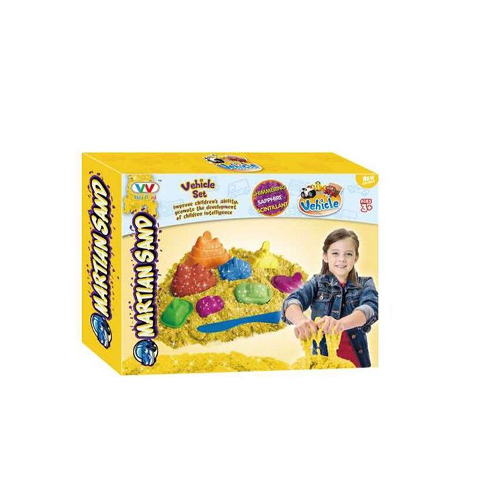 Martian Sand Vehicle Set (Magic Sand) 24 pcs