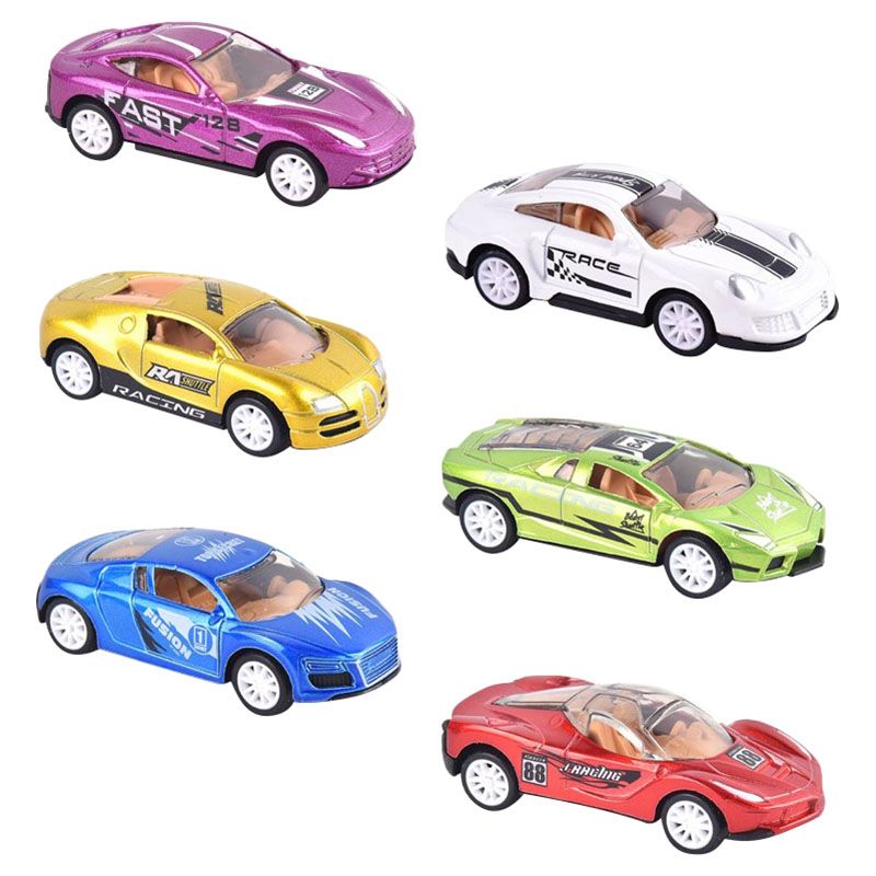 Die Cast Model - 6pcs Free Way Die Cast Car - Assorted 1pc