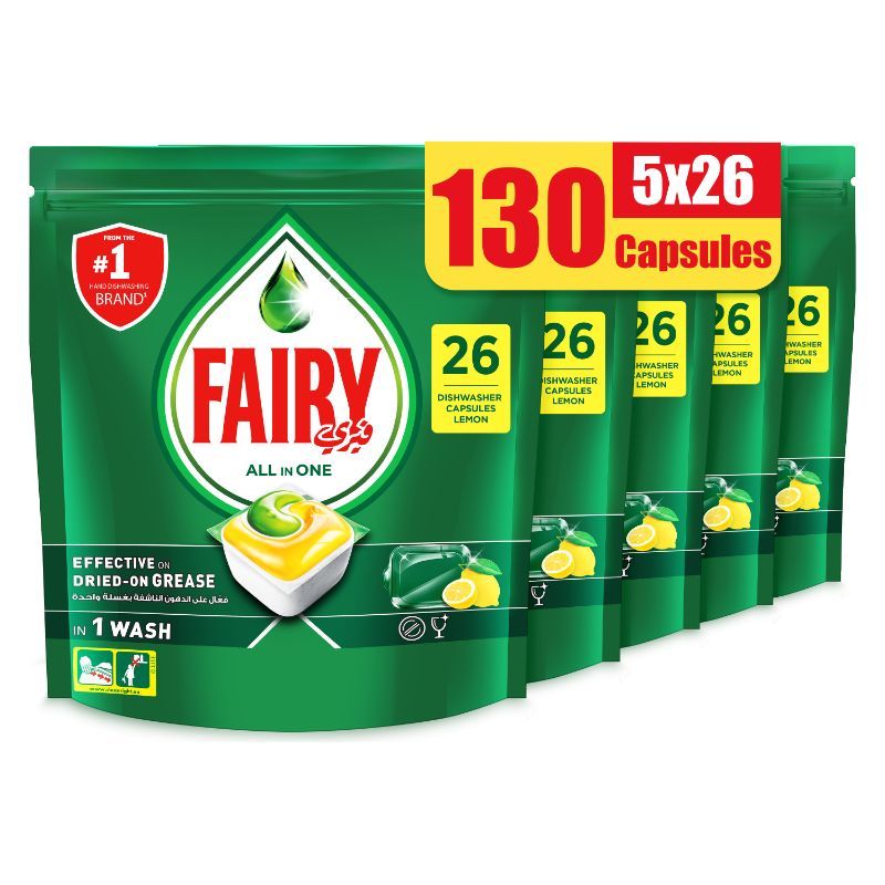 Fairy - All-In-1 Dishwasher 130 Count,