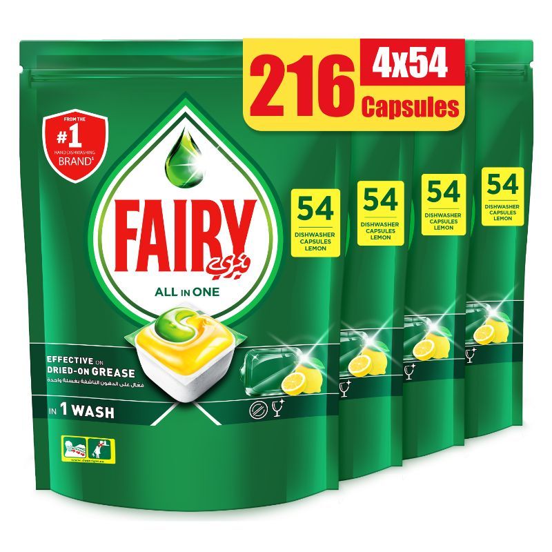 Fairy - All-In-1 Dishwasher 216 Count,