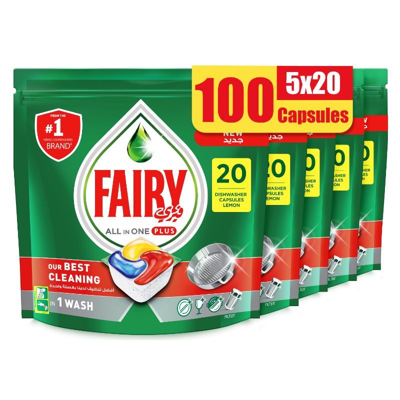 Fairy - All-In-1 Plus Dishwasher 100 Count,