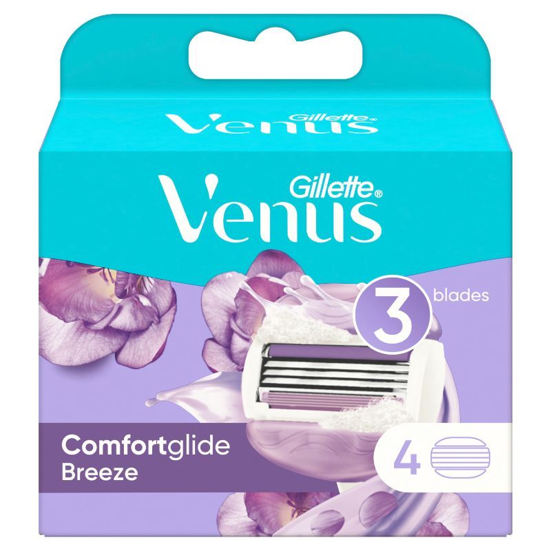 Gillette Venus Breeze Women's Razor Blade Refills, 4 Count