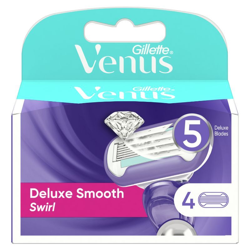 Gillette Venus Swirl Flexiball Women's Refills, 4 Count