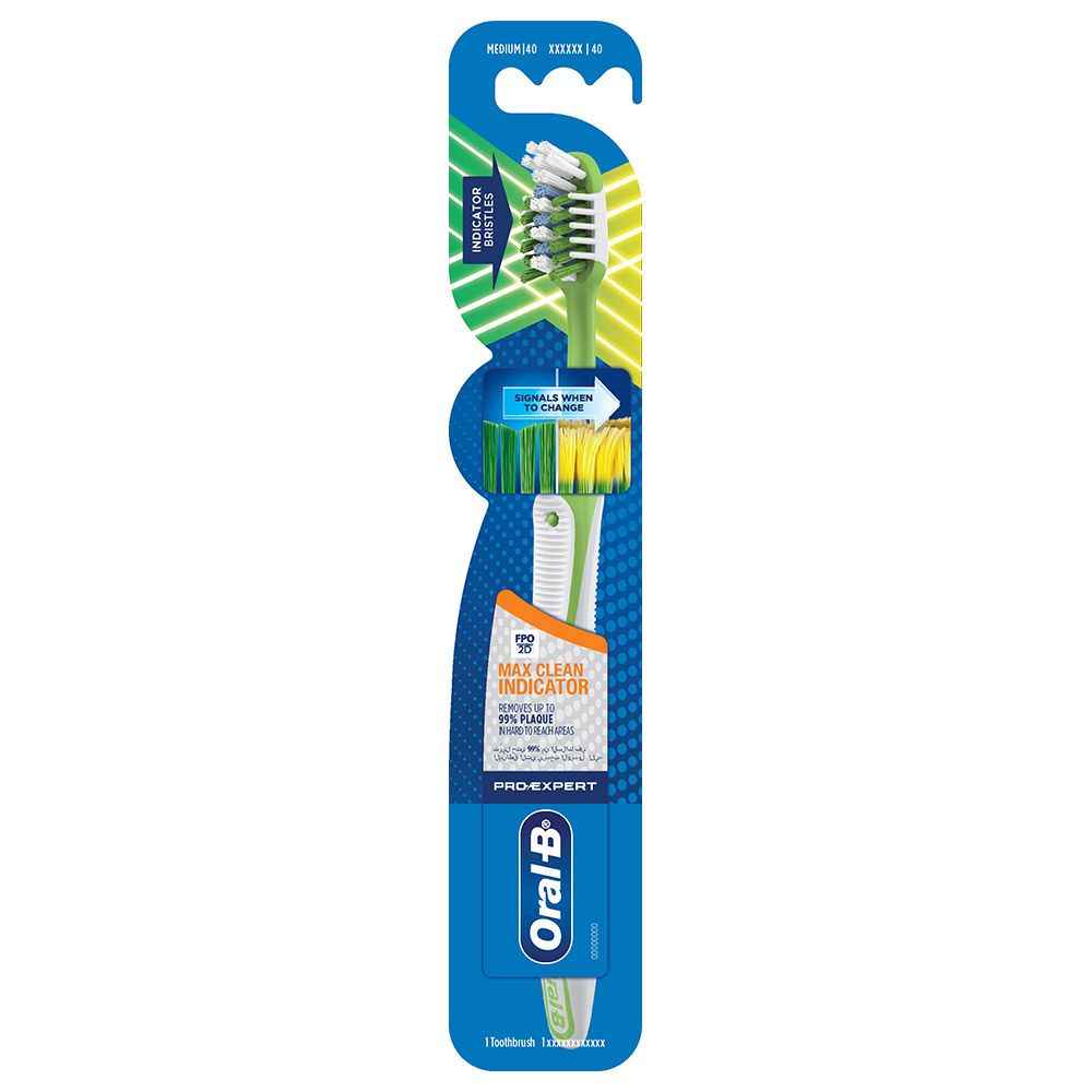 Oral-B - Pro-Expert Max Clean Indicator Manual Toothbrush - Medium