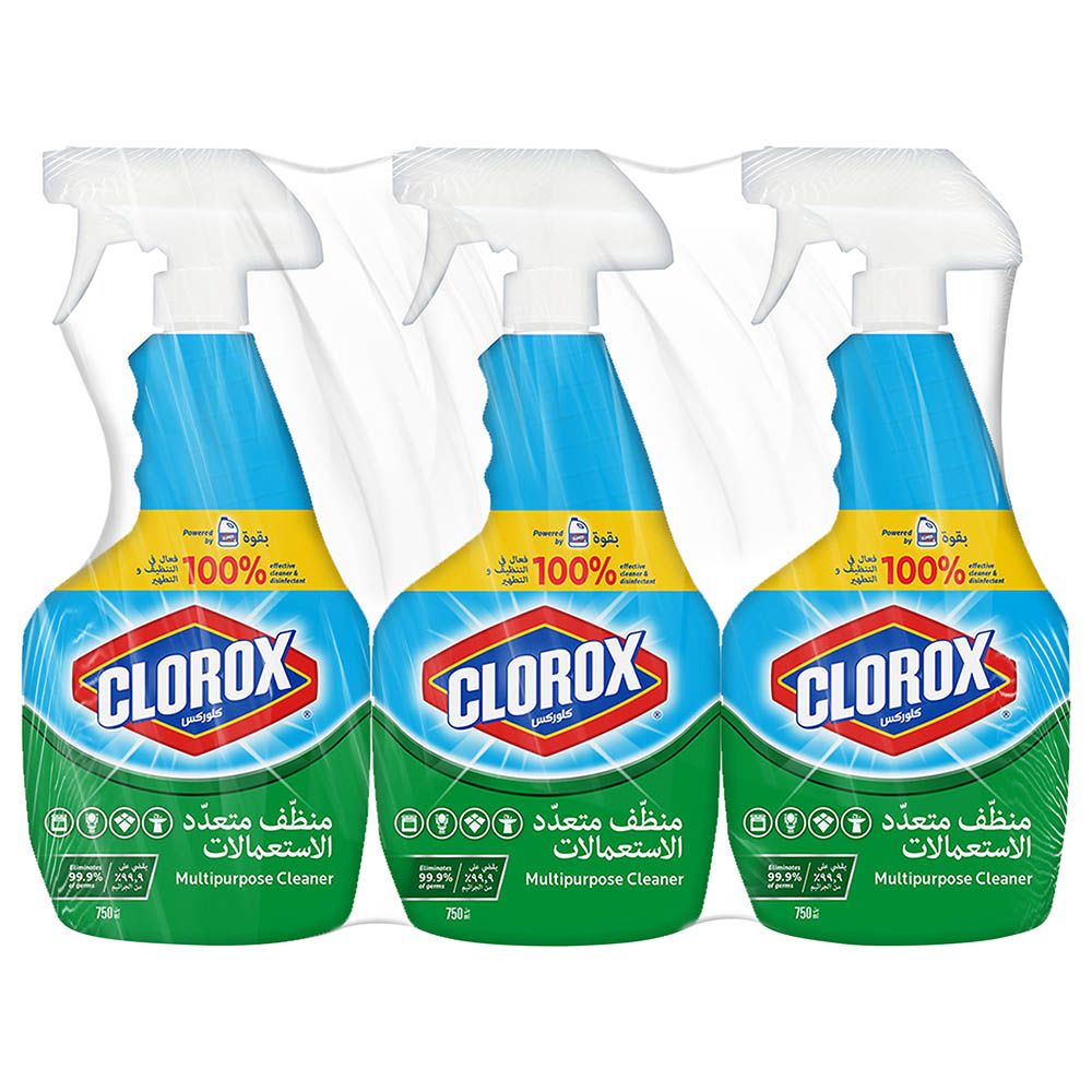 Clorox - Disinfecting Multipurpose Pack Of 3 Cleaner 750ml