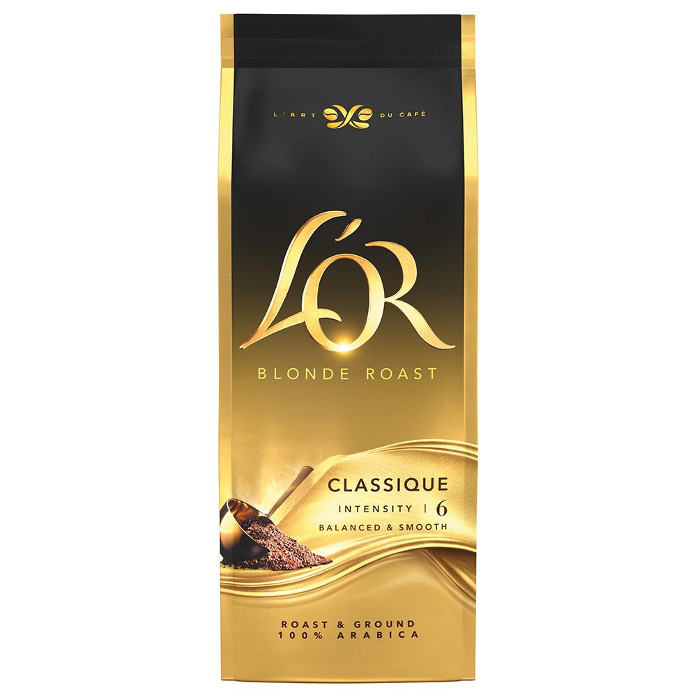 L'OR - Classique Intensity 6 Blonde Roast Whole Coffee Beans - 500g