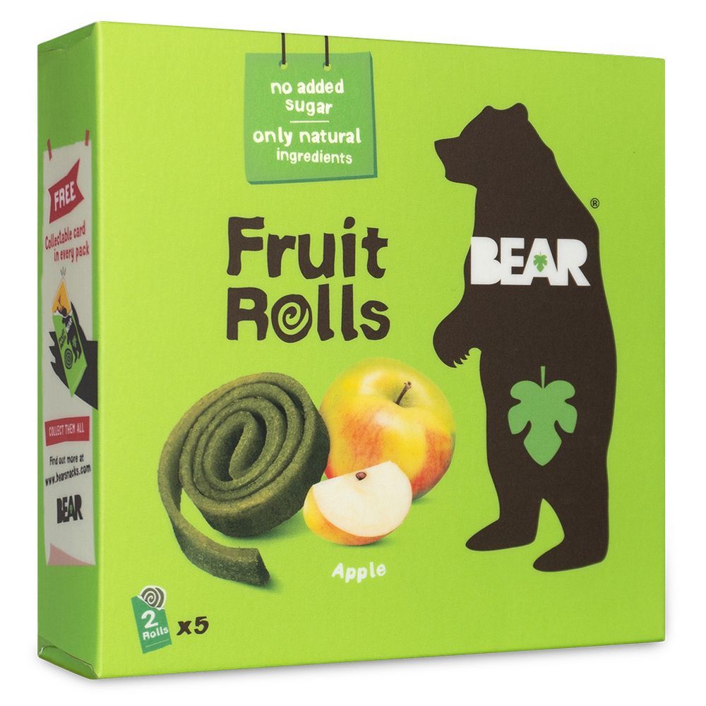 Bear - Fruit Rolls - Apple - 20 g - Pack of 5