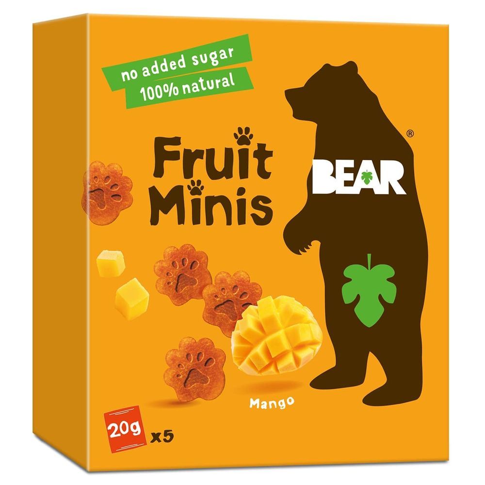 Bear - Fruit Minis Snack - Mango - 20 g - Pack of 5