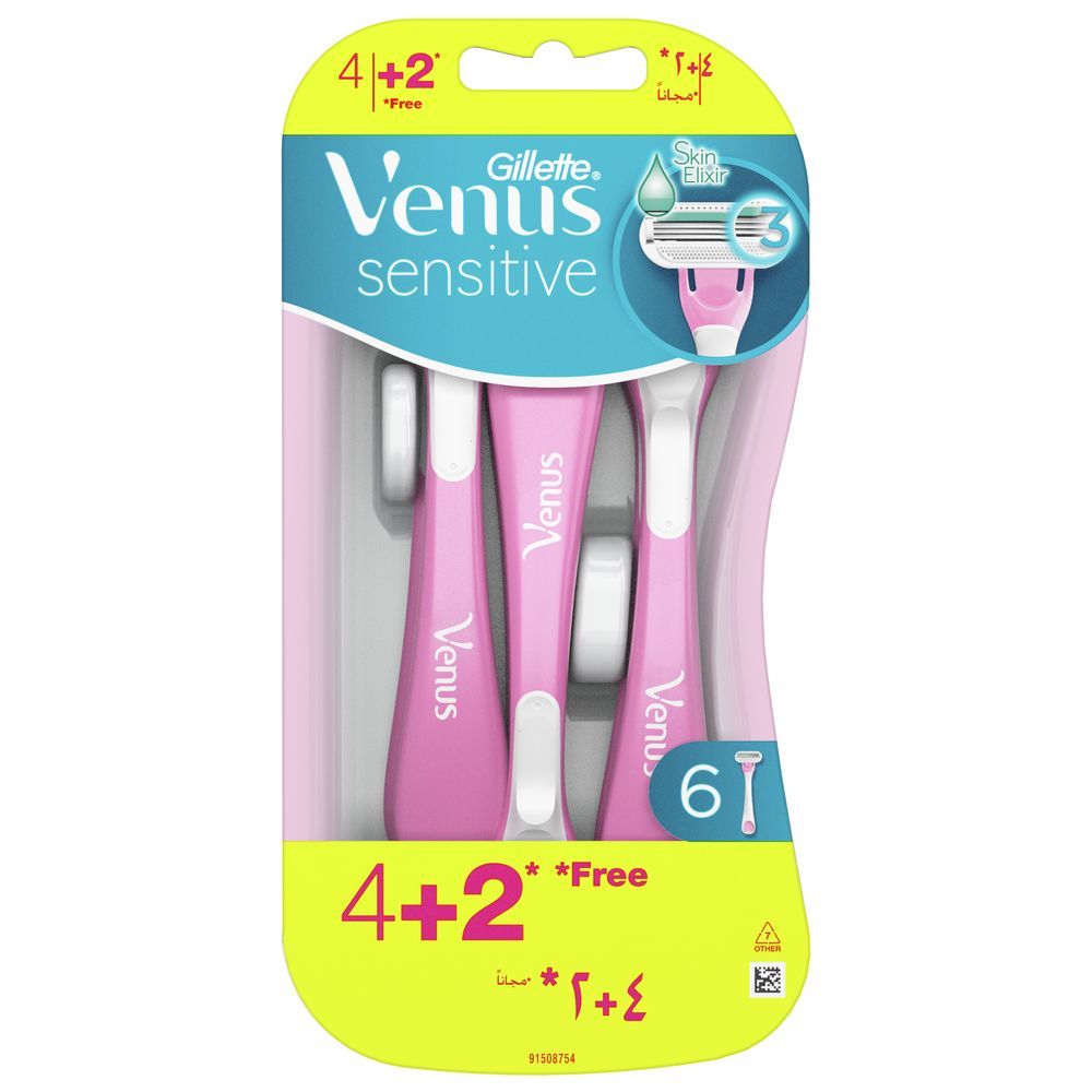 Gillette Venus - Sensitive Disposable 4 + 2 Razors