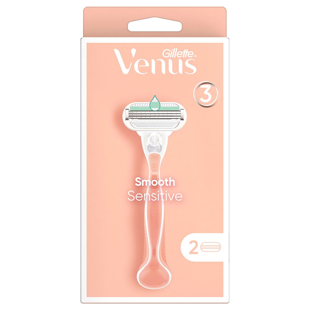 Venus - Smooth Sensitive Razor with 2 Blade - Pink