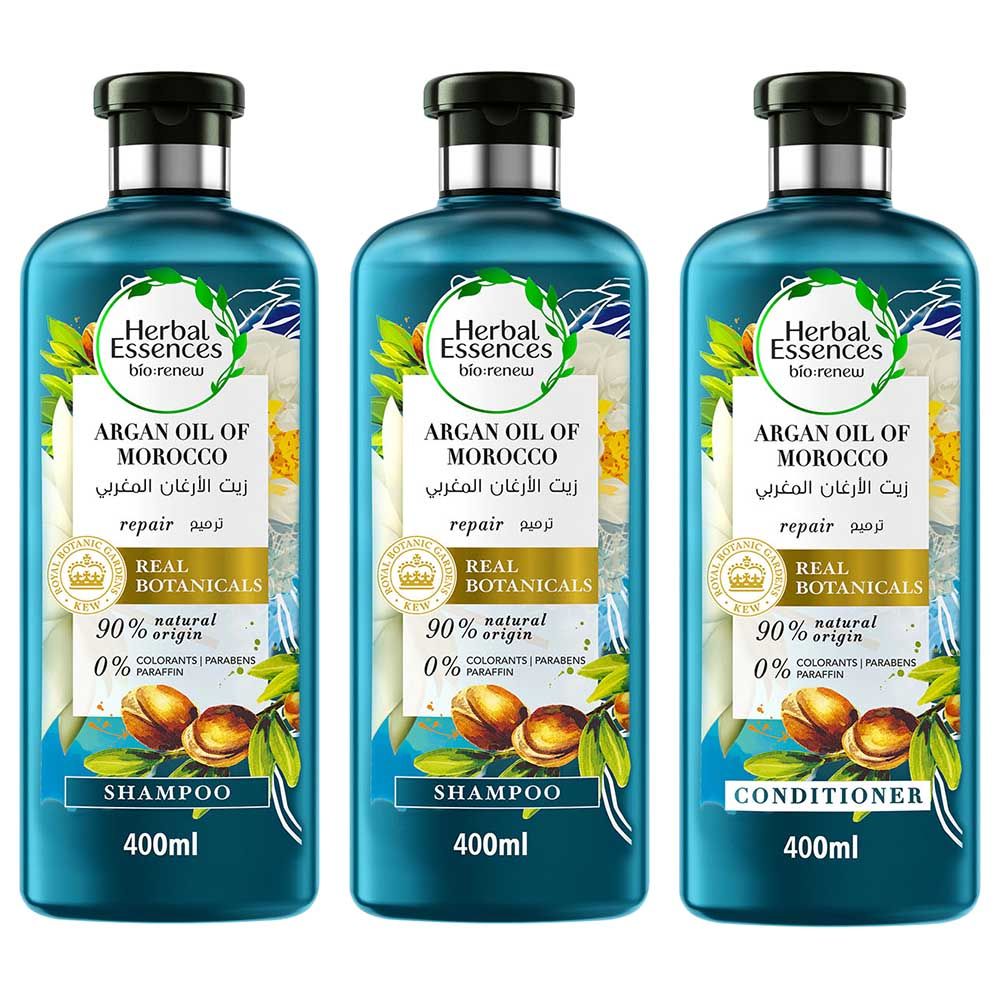 Herbal Essences 2x Shampoo + Conditioner w/ Argan Oil 400ml