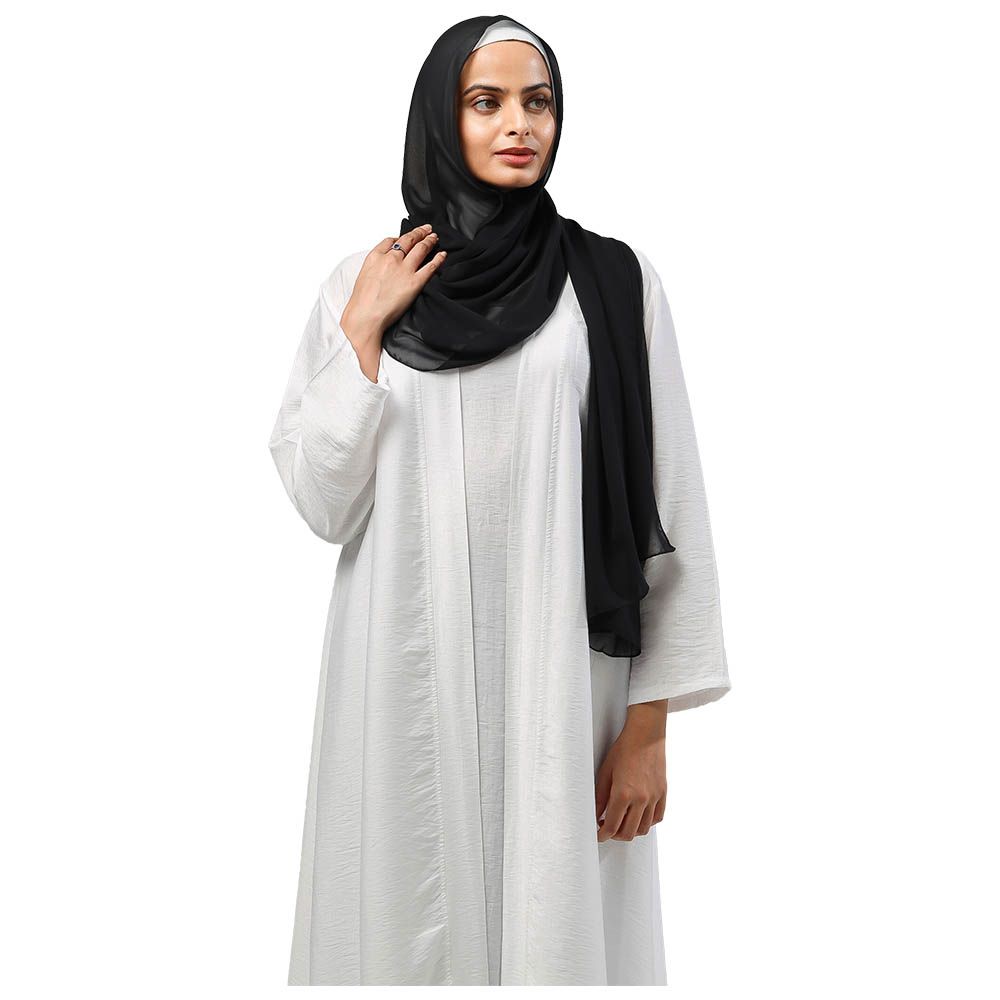 The Modest Company - Sheila Georgette Hijab - Pure Black - XXL