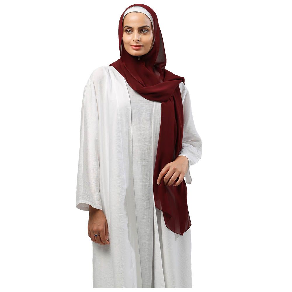 The Modest Company - Sheila Georgette Hijab - Royal Red - XXL