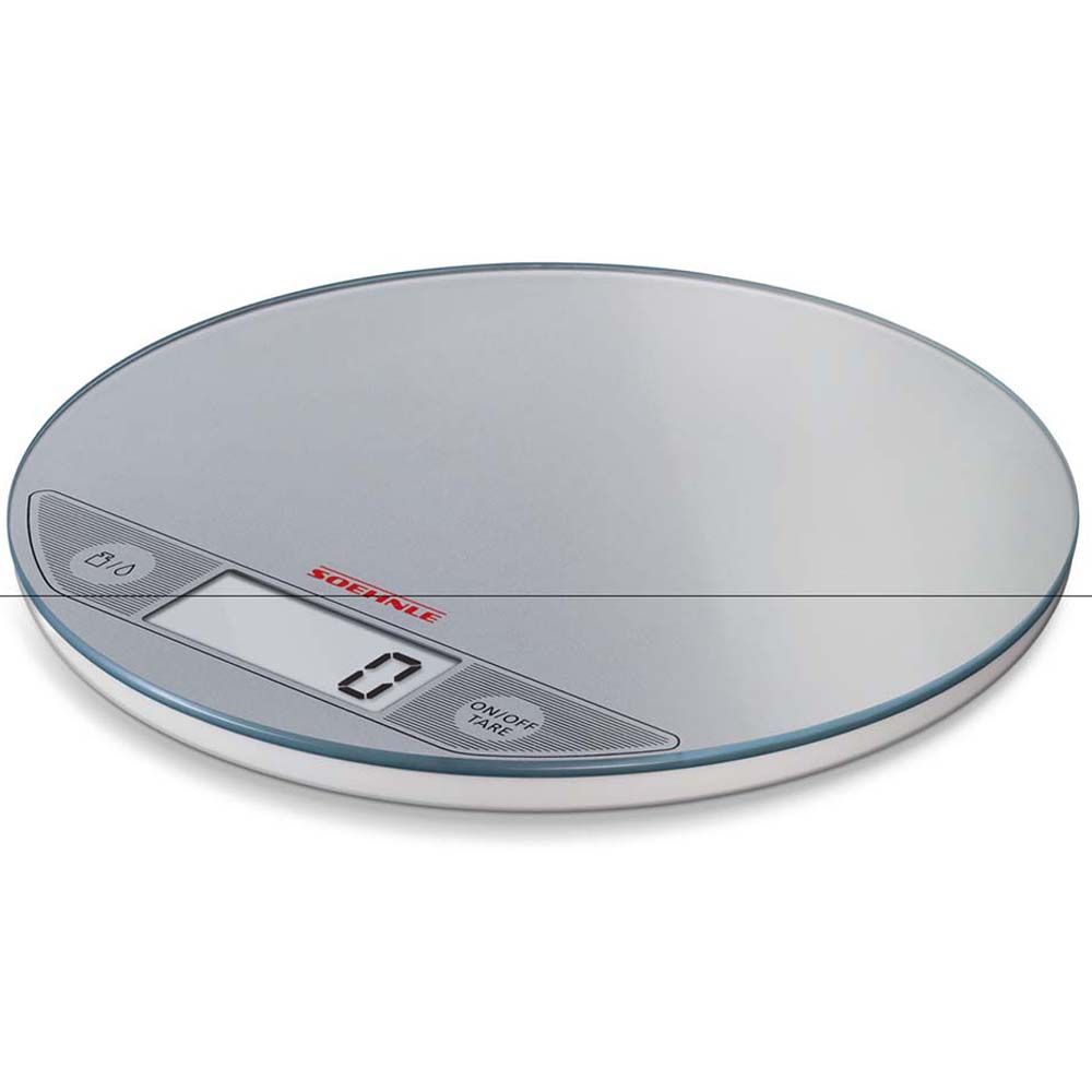 Soehnle - Digital Kitchen Scale - Slim Design Flip - Silver