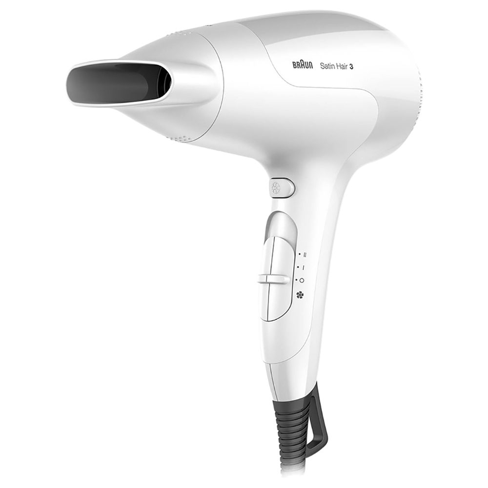 Braun Satin Hair 3 HD380 Hair Dryer w/ Ionic Function, White