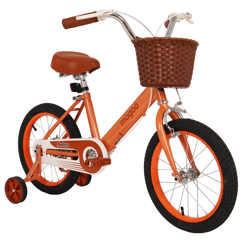 Mogoo - Retro Kids Bike - 16-inch - Orange