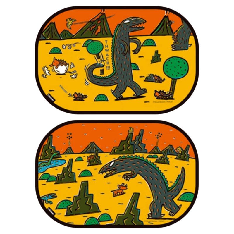 Mideer - Pack of 2 Window Shade For Kids - Dinosaur