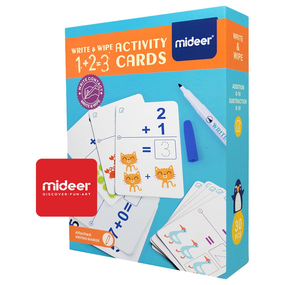 MiDeer - Write & Wipe Cards - Maths