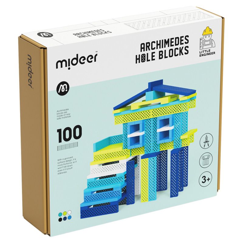 Mideer - Archimedes Blocks - Cool Color Palette