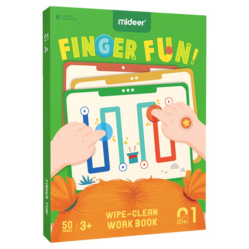 Mideer - Finger Fun Wipe-Clean Workbook