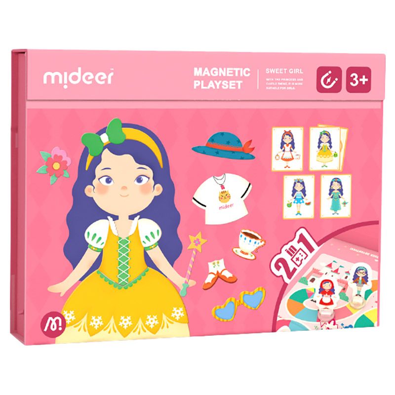 Mideer - Magnetic Playset - Sweet Girl - Pink