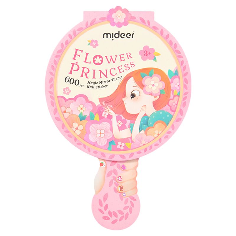 Mideer - Nail Stickers - Flower Princess - Pink