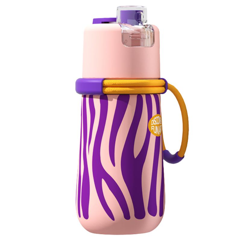 Mideer - Portable Spray Straw Bottle - Blush Pink