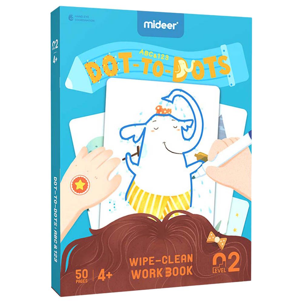 Mideer - Dot to Dot - Wipe-Clean Workbook