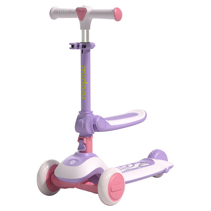 Mideer - 2-In-1 Foldable Scooter - Galaxy Purple